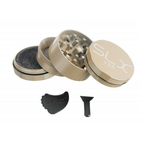 SLX Grinder Aluminium Non Sticky 50mm, Champange Gold