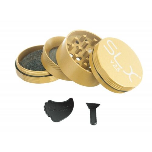 SLX Grinder Aluminium Non Sticky 50mm, Yellow Gold