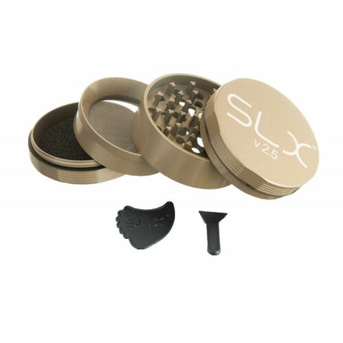 SLX Grinder Aluminium Non Sticky 62mm, Champange Gold