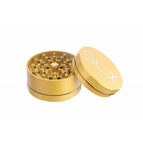 SLX Grinder Aluminium Non Sticky 62mm, Yellow Gold