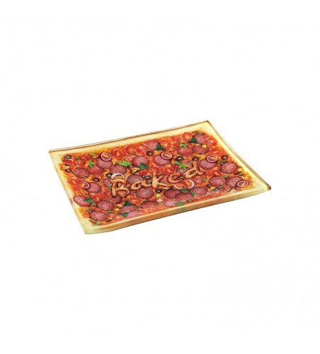 Glass Rolling Tray - Pizza - S