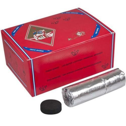 Three Kings Shisha Charcoal 33mm