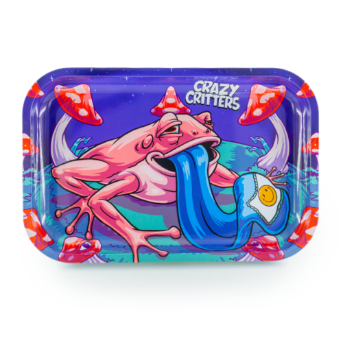 Crazy Critters - Rolling Tray, Grinder, & Ashtray Set - Frog