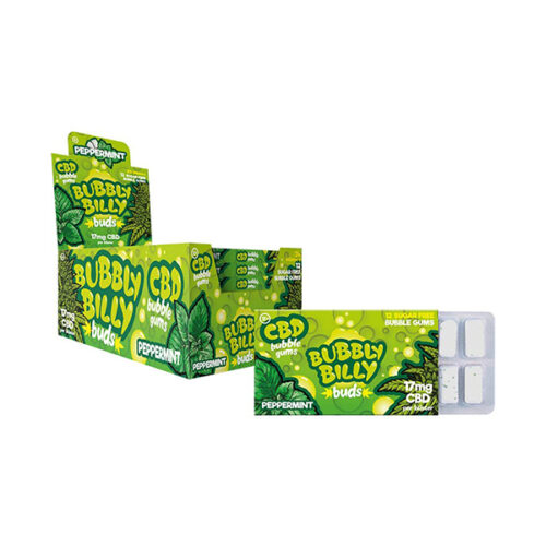 Bubbly Billy Buds - Peppermint CBD Chewing Gum (17mg)