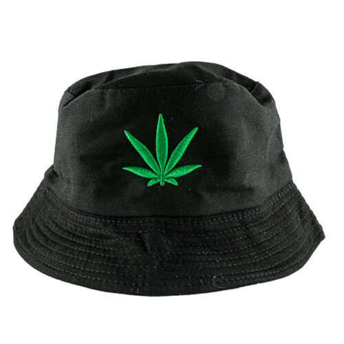 Bucket Hat Weed Black