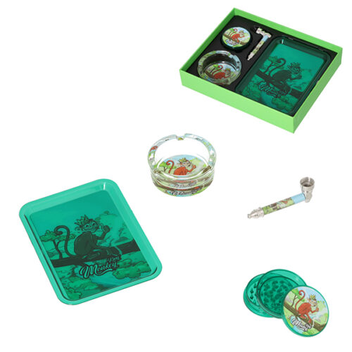 Monkey King Set: Grinder/Pipe/Ashtray/Rollingtray