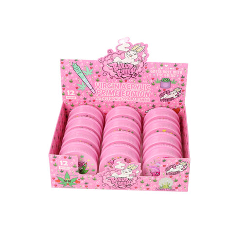 Baked Bunny Pink Plastic Grinder 3 Parts