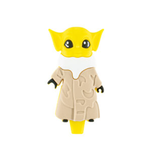 Silicone Alien Pipe Yellow/Brown