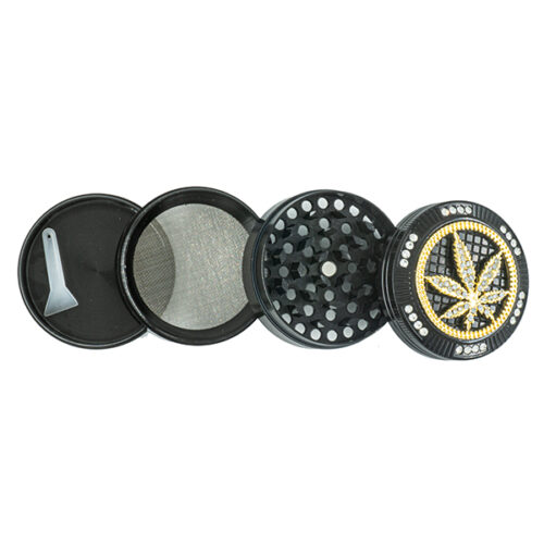 Bling Bling - 4-Part Grinder - Weed Leaf