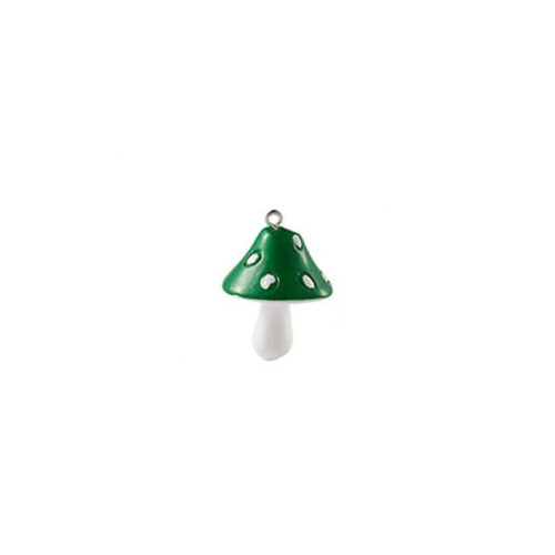 Green Mushroom Keychain