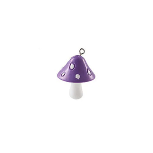 Purple Mushroom Keychain