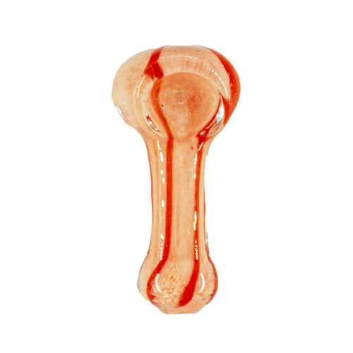 Lucky Glass Pipe 8cm - Pink & Red