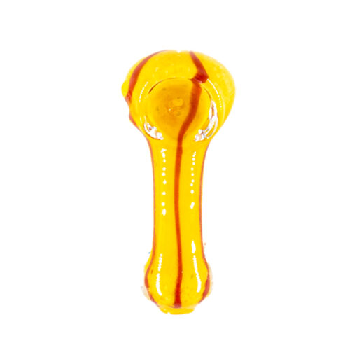 Lucky Glass Pipe 8cm - Yellow & Red