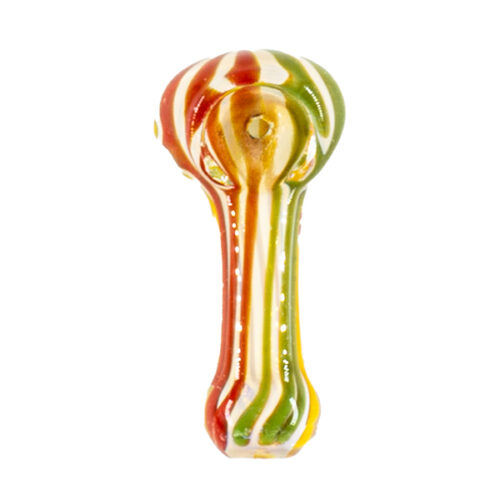 Lucky Glass Pipe 8cm - Rasta