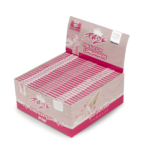 PURIZE  Pink KS Slim Rolling Papers
