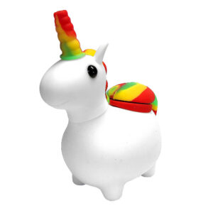 Silicone Unicorn Bong White