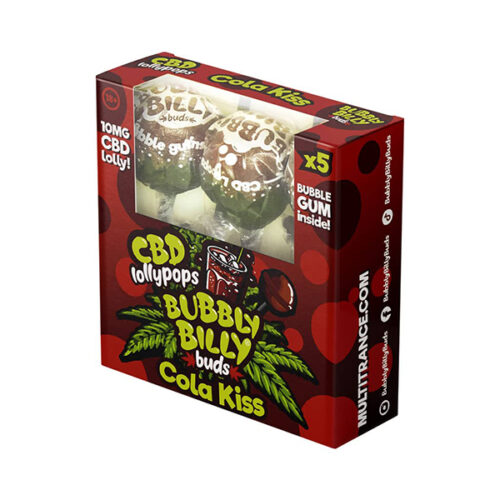 Bubbly Billy Buds - Cola Kiss CBD Lollypop Box (5x10mg)