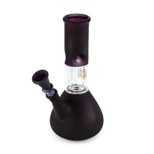 HF - Glass Percolator Bong 22cm - Conical Black