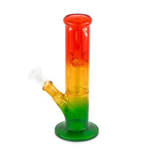 Glass Percolator Bong 22cm - Rasta
