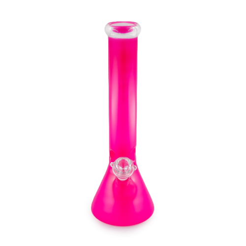 Glass Bong 35cm - Conical Solid Pink