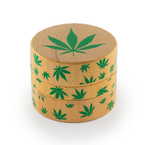 3-Part Grinder - Wood/Metal Weed Leaves